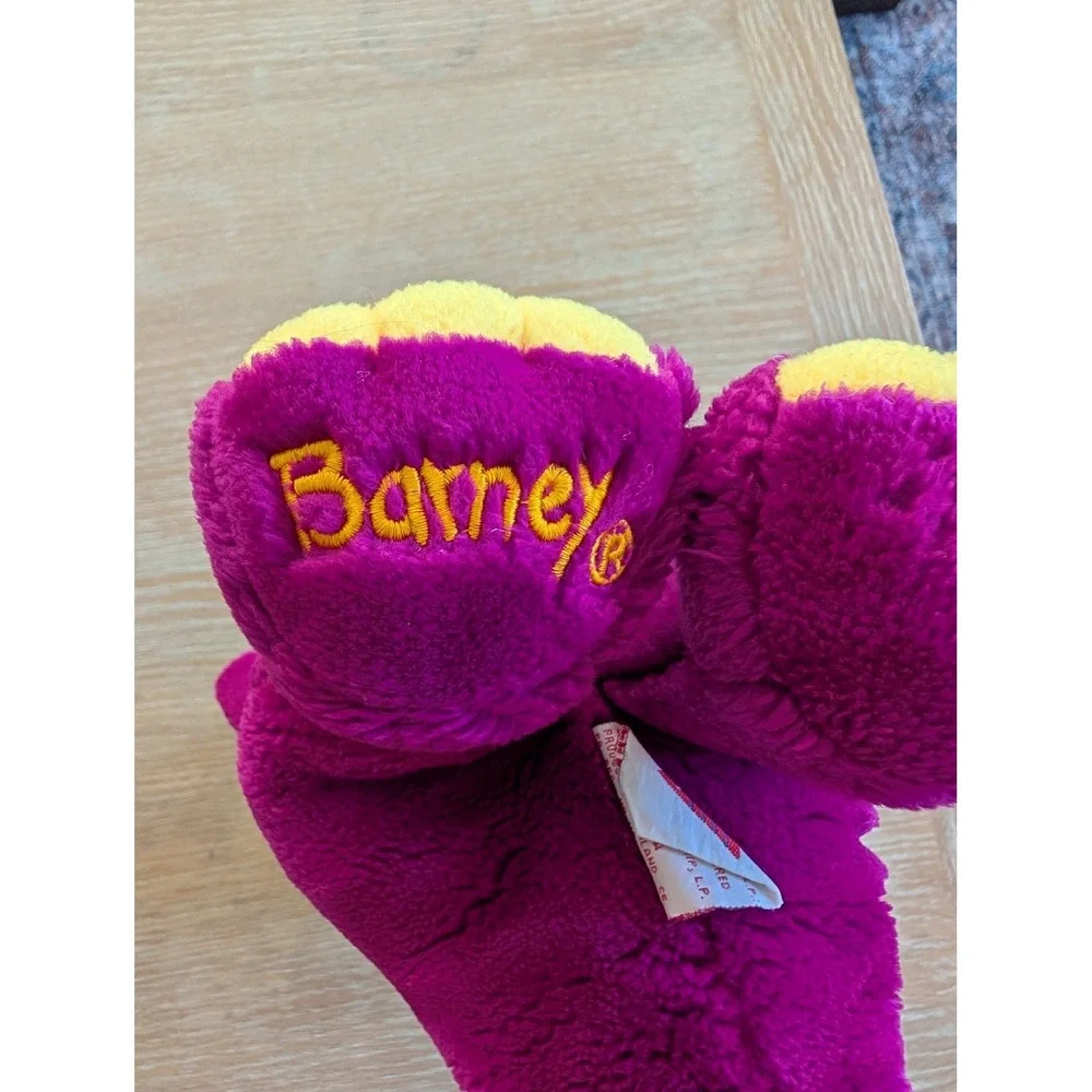 90s Vintage Original Barney Stuffed Plush Lyons Backyard Gang Dinosaur T-Rex Toy